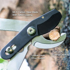 Berry&Bird 28" Garden Loppers for Tree Trimming, Heavy Duty Bypass Loppers with Compound Action, Branch Cutter up to 1.75" Diameter Cut Capacity, Hand Loppers with Carbon Steel Blade, Ashwood Handle