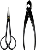 Wazakura Japanese Bonsai Tool Kit Made in Japan - Satsuki Scissors 7inch(180mm) + Concave Branch Cutter 8inch(200mm) Gift Box Set