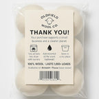 Oldfield Wool Co XL Organic Wool Dryer Balls – 6 Pack – Natural Fabric Softener, Reduces Drying Time 30%, Reusable, Pet Hair & Lint Remover, Eco-Friendly