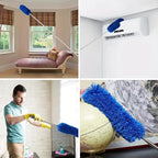 Microfiber Feather Duster 7-in-1 Kit, Dusters for Cleaning, Duster with Extension Pole 100 Inches, Cobweb Duster, Microfiber Dusters for High Ceilings and Fans, Blinds, Cars and Furniture
