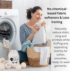 Wool Dryer Balls (6-Pack) – 100% Organic New Zealand Wool, Natural Fabric Softener, Reusable, Reduces Wrinkles & Drying Time, Eco-Friendly, Lint-Free, Chemical-Free Alternative to Dryer Sheets