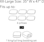 SpaceAid Jumbo Vacuum Storage Bags, Space Saver Sealer Compression Bags for Comforters, Blankets, Pillows, Bedding, Clothes (XX-Large 3 Pack)