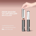 Flint All-in-One Fabric Shaver, Compact, Retractable & Travel-Friendly Fuzz Remover with 2 Fabric-Safe Care Surfaces, Lint Brush & Lint Roller, Ultimate Depiller for Clothes, Eco-Friendly