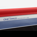 One Pass Classic 12" Waterblade Silicone T-Bar Squeegee Red - Made in USA (Red)