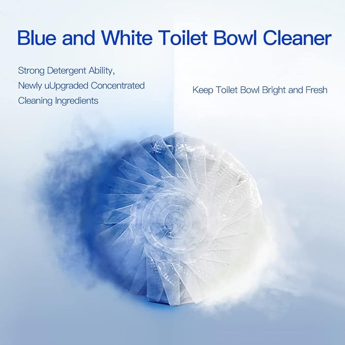KIISIISO Toilet Bowl Cleaners 40 PACK, Long-Lasting Toilet Bowl Cleaner Tablets with Sustained-Release Technology Against Tough Stains,Automatic Toilet Cleaner for Deodorizing & Descaling
