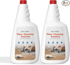 2 Bottle Floor Cleaning Solution Compatible with Roborock (Q5/Q7/Q8/Q10/S7/S8/Saros 10R/F25/Qrevo Series), Floor Cleaner Refill for All Robot Vacuums & Cordless Wet Dry Vacuum with Mopping