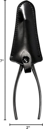 KAKURI Bonsai Concave Branch Cutter 7" (180 mm) Professional Bonsai Tool, Japanese Carbon Steel, Round Curved Blade, Black, Made in JAPAN