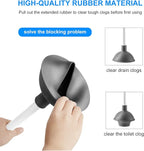 SetSail Toilet Brush Set, 3 Pack with Holder, White