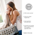 Le Blanc® White Flowers Double Pack Dryer Sachet - Luxury Scented Fabric Sachet for Your Dryer (1 Pack)