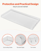 VEVOR Washer Dryer Countertop, 54" x 27" Wooden Washer and Dryer Countertop, Water-Resistant Laundry Machine Topper Cover with Anti-Slip Pads, for Laundry Room Organization and Storage, White