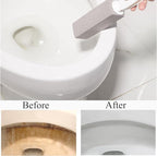 2 Pack Pumice Stone for Bowl Cleaning with Handle, Scouring Stick Removes Hard Water Rings, Calcium Buildup and Rust for Cleaning Toilet, Bathroom, Kitchen Sink, Grill (Gray)