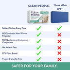 The Clean People Fabric Softener Sheets - Dryer Sheets - Softens & Removes Static Cling - Vegan Laundry Softener, Essential Oils - Sweet Petals & Vanilla 240 Pack
