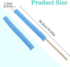 14 Pcs Microfiber Detail Duster Sticks,Small Dust Brush for Tight Spaces,Disposable Crevice Cleaning Tool,Microfiber Mini Fan Cleaner Duster for Vent,Window,Car,Home & Office