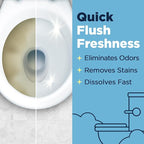 Nature Clean Natural Toilet Bowl Cleaners Strips 3 x 45 count, Plastic-Free Packaging, Refresh Toilets & Bathroom. No Splash.