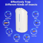 Flying Insect Trap, ZerGard Indoor Plug in Bug Catcher with UV Light (1 Device+6 Refills) Captures Mosquito Gnat Moth Fruit Flies for Kitchen, Living Room, Bedroom,ZM001