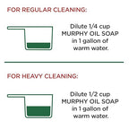 MURPHY OIL SOAP Wood Cleaner & Hardwood Floor Cleaner (128 Fluid Ounces | Case of 4), Concentrated Formula, Original, Multi-Use Natural Wood Cleaner and Furniture Polish