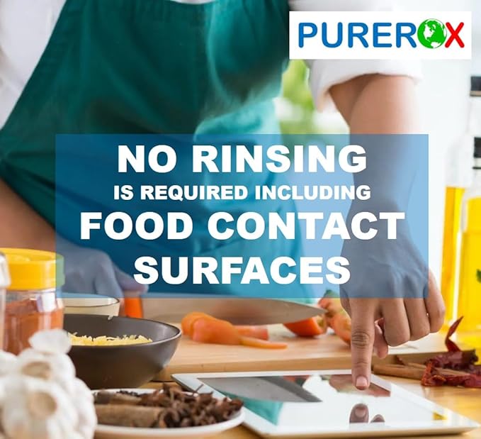 PUREROX disinfectant (16oz, 2pk) Eliminate 99.9999% MRSA, Norovirus, Viruses, Fungus, Bacteria. Hospital Grade. Safe for Use Anywhere. No residue. Suitable for All Surfaces.