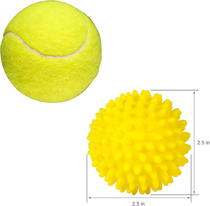 Dryer Balls 4 Pack - Non-Toxic Reusable Dryer Balls (Yellow)