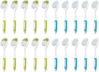 Dish Brush with Handle, Firm & Stiff Bristles Dish Scrubber for Pots, Pans & Sink Cleaning, 20 Bulk Pack