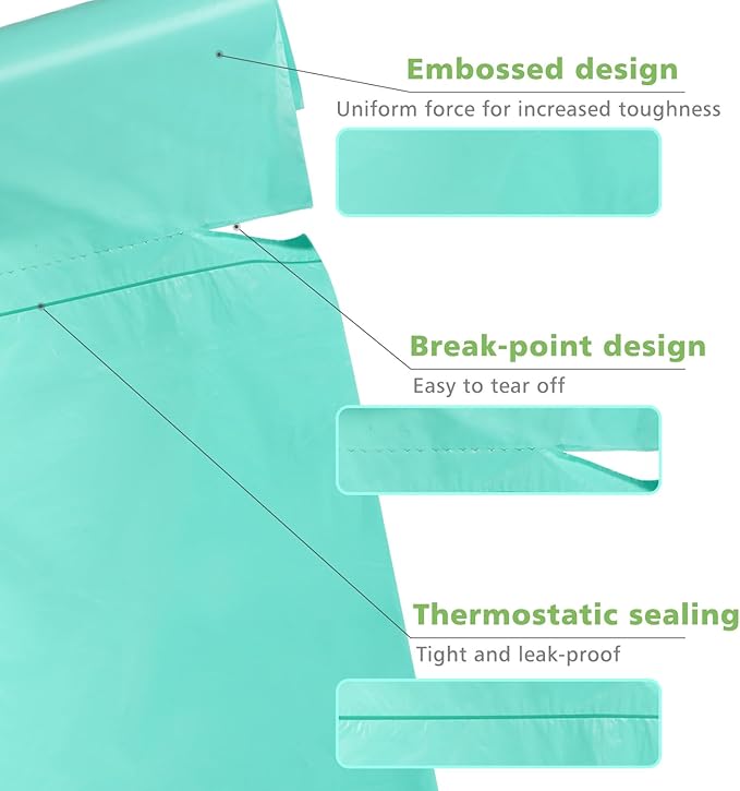 AYOTEE Small Trash Bags 2.6 Gallon Compostable Trash Bags Bathroom Wastebasket Can Liners, 125 Count Mini Compost Bags for Kitchen Bathroom Office Fit 10 Liter, Green