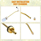 Powder Duster, Powder Nozzle Hand Duster, Powder Applicator with Long Copper Tubing, and Garden Applicator for Indoor and Outdoor Multipurpose