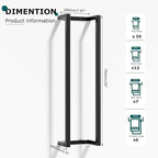 Towel Racks for Bathroom,304 Stainless Steel Towel Storage Racks for Rolled Bath Towels Can Hold 6 Large Towels,Wall Mounted 30 Inch Bathroom Organizer for Small Space Black Towel Holder
