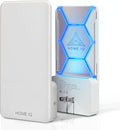 Indoor UV Pest Control Device and Night Light. LED Powered Flying Insect Trap for Flies, Moths, Gnats, Fruit Flies and Mosquitos. (Device + 5 Traps)
