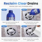Drain Clog Remover Powerful Unclogging Sink Hair Cleaner for Kitchen, Shower Pipes and Drains (one size 3-3)