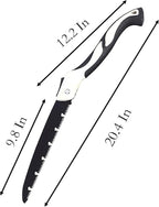 Folding Saw with Rubber Handle, 20.4 Inch Manganese Steel SK-5 Blade Pruning Saw for Hunting, Gardening, Camping and Trimming (blade 27cm)