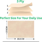 KHAIR Premium Original Natural Bamboo Facial Tissue – Soft, Strong & Eco-Friendly, 2 Pack, 3 ply Tissues, 200 Tissues, 600 Sheets For All type Skin