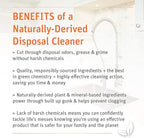 Grab Green Garbage Disposal Freshener and Cleaner Pods, 48 Count, Tangerine Lemongrass Scent, Plant and Mineral Based, Removes Odors, Loosens Grime, Prevents Clogging