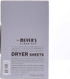 Mrs. Meyer's Clean Day Dryer Sheets Lavender, 80 Count (Pack of 2)