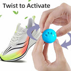 Shoe Deodorizer Balls for Sneaker, Fresh Linen Scent, Essential Oil Sneaker Deodorizer Ball, Small Spaces Odor Eliminator Air Freshener for Shoes, Gym Bags, Drawers and Locker (Fresh Line)