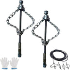 Flex‑Shaft Sewer Descaling Chain, Multi-Purpose PVC Pipe Maintenance Tool, Flex-Shaft Sewer Descaling Tool, Drain Clog Remover, Pipeline Unclogging Tool, for 16mm Spring, Without Spring