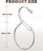 Supforce 4 Pack Belt Hanger, Tie Hanger & Belt Organizer, Rust-Proof Belt Hanger for Closet, Ties, Scarves, Bags & Accessories, Keeps Closet Neat & Organized, Silver