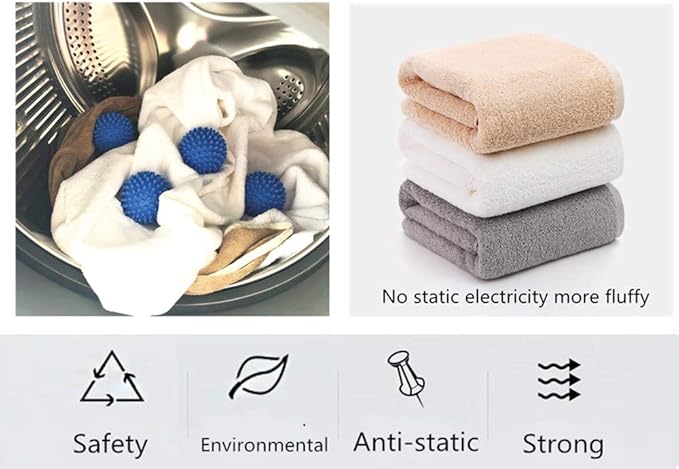 Dryer Balls 8 Pack - 2.7 Inch Non-Toxic Reusable Dryer Balls