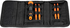 Klein Tools 32584INSR Precision 8-in-1 Screwdriver Set with Case, 1000V Rated Insulated Set with Phillips, Slotted and Tamperproof TORX Bits