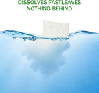 Dishwasher Detergents Sheets-100% Natural Plant-Based Eco Dishwashing Soap Solid Enzymes Grease Removal & Shiny Finish Compatible with Large & Small Dishwashers Tablets Residue-Free (Orange)