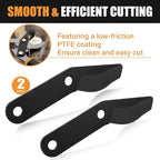 Steel Lopper Replacement Blade for Fiskars 32 Inch Bypass Lopper, 2 PCS Large Pruner Blades for Branch Cutting Gardening Tools, Black