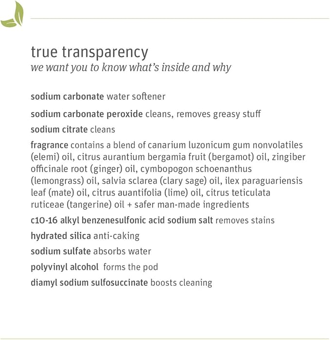 Grab Green Garbage Disposal Freshener and Cleaner Pods, 48 Count, Tangerine Lemongrass Scent, Plant and Mineral Based, Removes Odors, Loosens Grime, Prevents Clogging