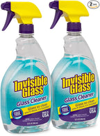Invisible Glass 92194-2PK Premium Glass and Window Cleaner Spray – Cleans Glass, Windows, Mirrors, Shower Doors, and More – Streak-Free, Ammonia-Free, Tint-Safe – 32 fl oz (Pack of 2)