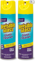 Invisible Glass 91160-2PK Premium Aerosol Glass and Window Foaming Cleaner Spray – Cleans Glass, Windows, Mirrors, Shower Doors, and More – Streak-Free, Ammonia-Free, Tint-Safe – 19 oz (Pack of 2)