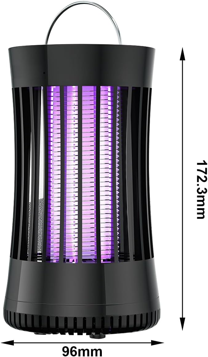 AICase 2pcs Portable USB Electronic Rechargeable Killer Lamp/Bug Zapper for Summer Trip,Outdoor Camping,Patio,Home and Garden,Mosquito Trap Indoor,Moth Trap/Bug Killer/Mosquito Killer Light