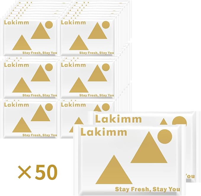 Travel Size Pocket Tissues, 50 Pack Slim Pack - 4 Ply Facial Tissues for On-the-Go & Gifts by lakimm