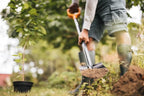 Fiskars Gardening Spade for Hard, Stony Soils, Pointed, Length 116.6 cm, Steel Leaf/Plastic Handle, Black/Orange, Solid, 11066716
