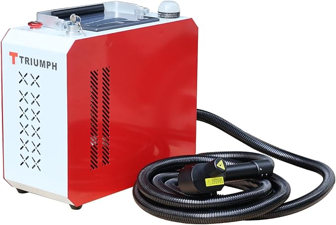 Triumph Pulse 300W Laser Rust Remover Laser Rust Removal Machine Pulse Hand-held Fiber Cleaning Metals,wood,bricks,stones,sculptures with Paint Oil Dirt Stains Coating Remover Cleaner