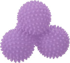 uxcell 4pcs Reusable Laundry Dryer Balls Vinyl Drying Balls for Reduce Wrinkles Static Fabric Softener Reduce Drying Time Save on Energy, Purple