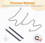 3 Pack Plate Hangers for The Wall, Suitable for 4-5 inch Art Plate, Stainless Steel Invisible Heavy Duty Wire Plate Holder with Wall Hooks, Plate Hangers for Displaying Plates, Platter, Dish, Black