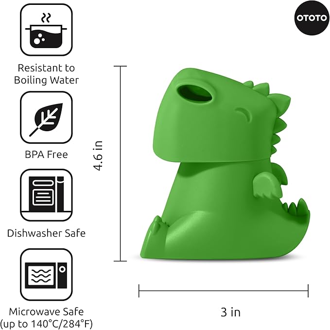 OTOTO NEW Dracowave Microwave Cleaner - Dragon Microwave Steam Cleaner, Cleans Grime in Minutes with Water and Vinegar - Cute Kitchen Gifts Accessories, Funny Kitchen Gadgets, White Elephant Gifts