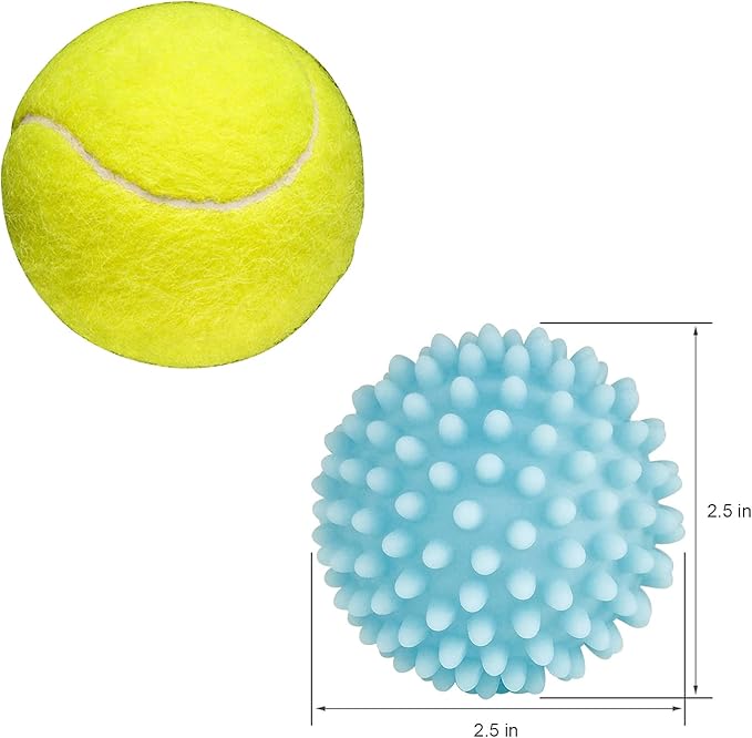 Dryer Balls 4 Pack - Non-Toxic Reusable Dryer Balls (Light Blue)